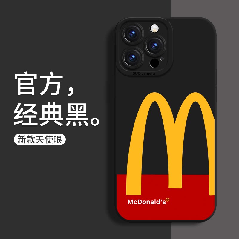麦门M记液态硅胶手机壳图片