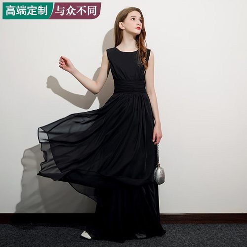 女童生日宴会简约连衣裙晚礼服