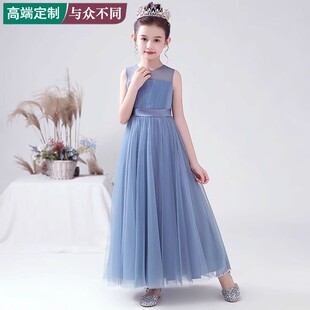 儿童钢琴演奏朗诵比赛考级演讲演出服装女童舞台演出才艺表演礼服