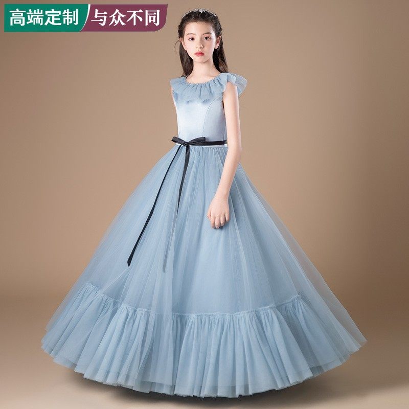 女童走秀管弦乐团合奏公主裙礼服图片