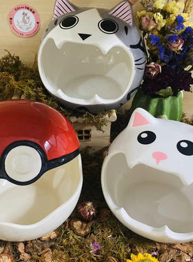 大号陶瓷降温窝 猫猫大脸精灵球兔摇仓鼠金丝熊通降温纳凉避暑窝