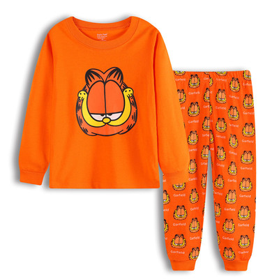 加菲猫长袖儿童纯棉卡通风家居服