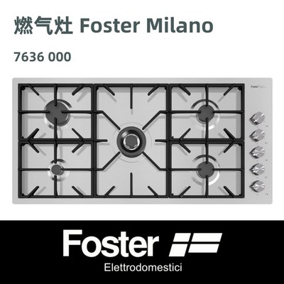 Foster燃气灶高端进口五眼灶不锈