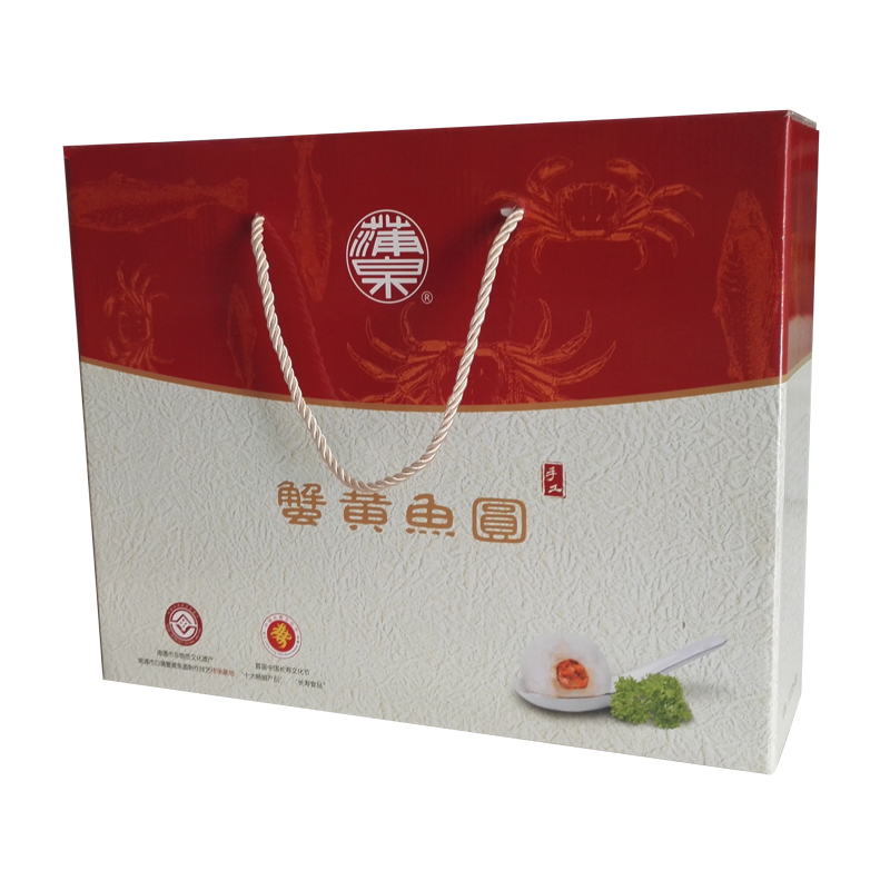 正宗南通如皋白蒲特产蟹黄鱼圆礼盒300g*4袋江浙沪皖包邮