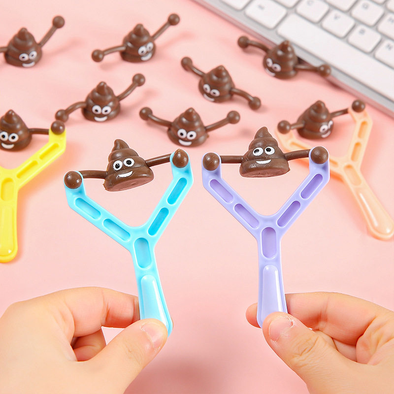 热卖创意整蛊搞笑弹射便便弹弓发泄减压玩具幼儿园奖励实用小礼品