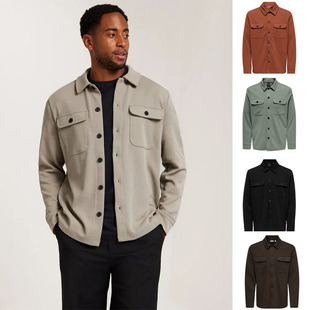 工装 多口袋长袖 衬衫 春秋季 衬衣夹克外套 男士 49.9欧