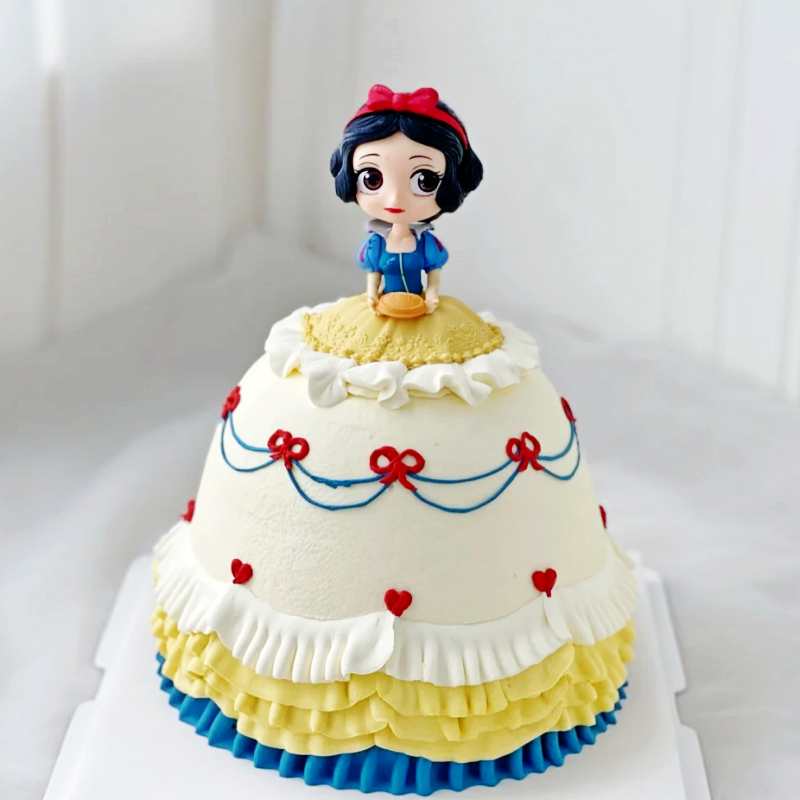 女宝宝百天蛋糕装饰下午茶爱丽丝白雪公主摆件儿童生日蛋糕配饰