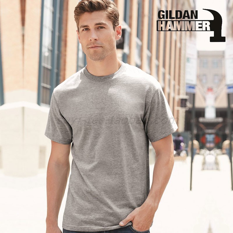 透气棉圆领吸汗男GILDANT恤进口