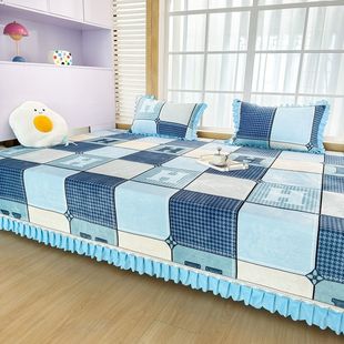 可定制牛奶绒榻榻米床上单件套炕单绒面冬季防滑定制床盖大炕通用