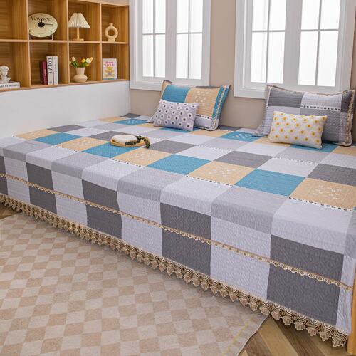 榻榻米纯棉炕盖四季通用防滑炕盖农村大炕炕罩夹棉榻榻米的专用毯