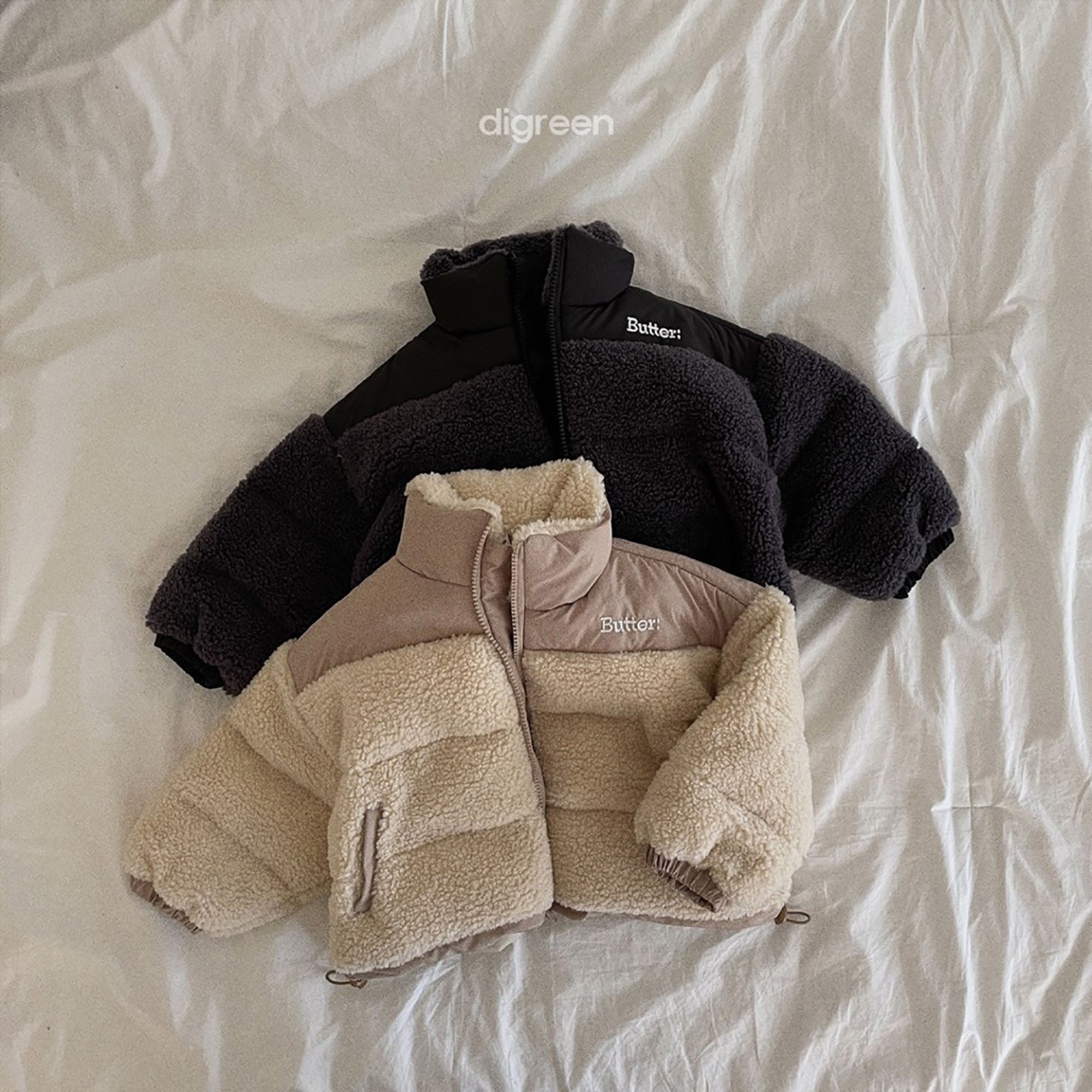 折▶BabyWe韩国代购digreen冬季异料拼接儿童80绒保暖羽绒服外套