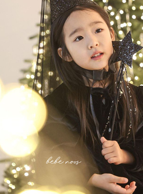 bailey▲BabyWe韩国女童冬季新年加厚夹棉丝绒公主连衣裙礼服裙