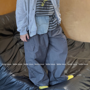 裤 ▶bebenous主理人品牌26春新儿童松弛感口袋工装 纯棉休闲裤 包邮