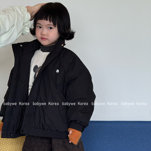 bebenous主理人品牌冬季新款萌趣m字母小象立领棉服外套儿童棉衣