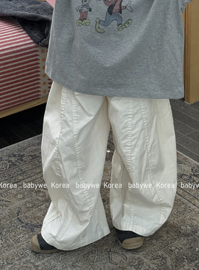 包邮▶bebenous主理人品牌26春新柔软松弛双切线日系风气球裤长裤