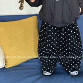 波尔卡圆舞曲儿童圆点柔软加绒裤 bebenous主理人品牌大推荐 冬款