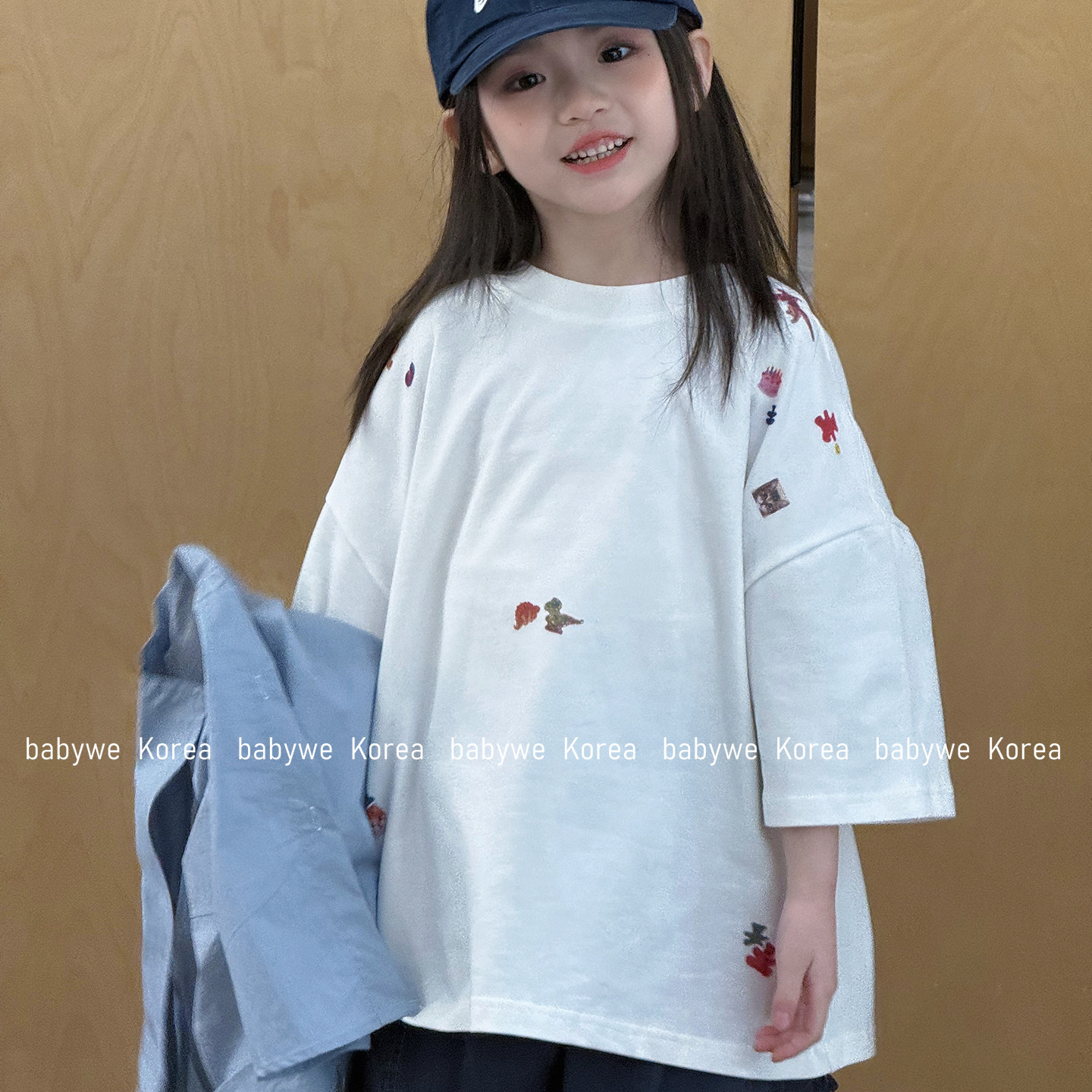 包邮▶bebenous主理人品牌26春夏果冻猫咪小熊印花磨毛棉短袖T恤