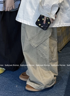 包邮▶bebenous主理人品牌26春新绝赞洗水自然落色口袋儿童工装裤