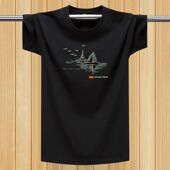 潮流短袖 半袖 t恤宽松休闲圆领体恤衫 运动薄款 胖子加大码 男士