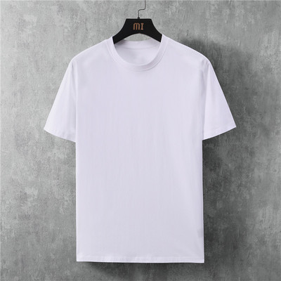男士短袖t恤棉半袖纯色白