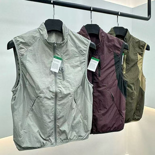 山系轻量化徒步登山机能工装 外套 马甲男春夏户外速干运动背心无袖
