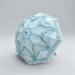 复古拍照花边宫廷洋伞洛丽塔蕾丝二折叠防晒公主lolita淑女欧式