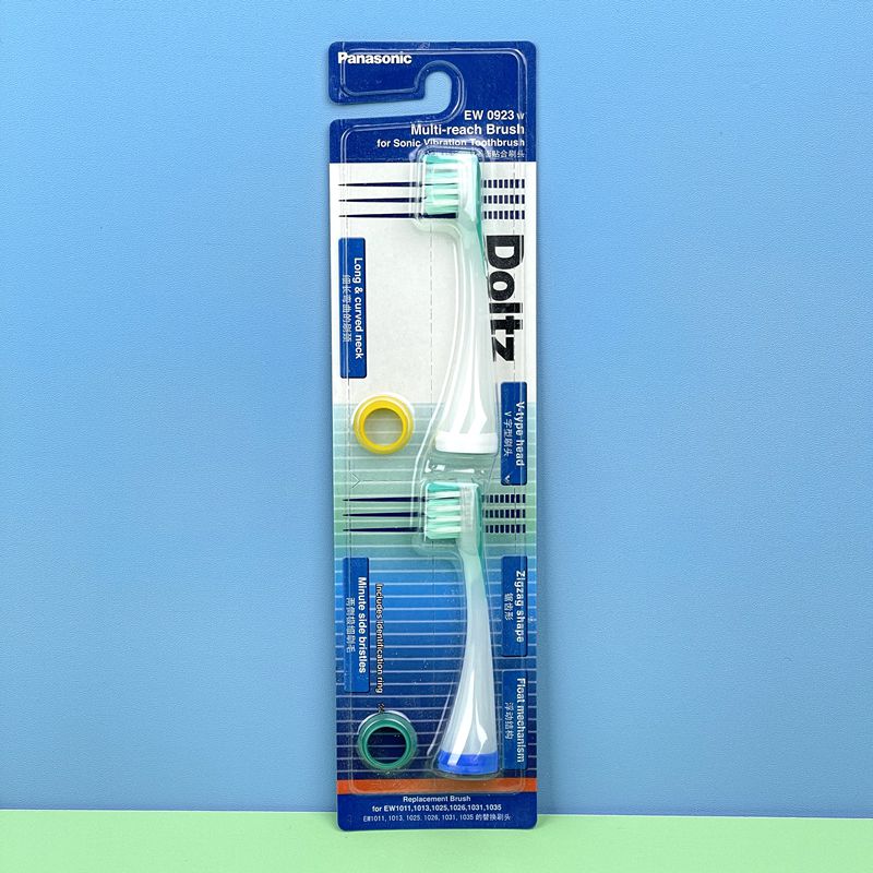 松下成人2个多面贴合牙刷头软毛