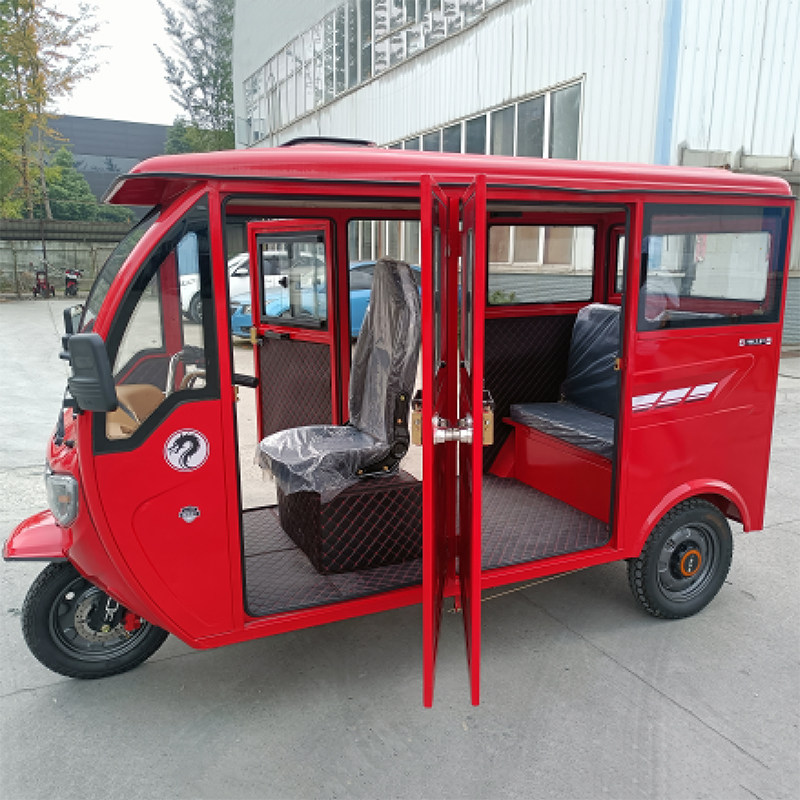 新品可上牌全封闭电动三轮车成人载客拉客家用接送孩子带棚电瓶车