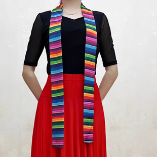 百搭腰带跳舞飘带广场舞藏族舞民族舞裙子维族新疆表演腰带