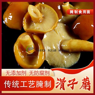 咸滑子菇滑子蘑东北咸蘑菇非鲜蘑菇腌制滑子菇咸滑子蘑食用菌包邮
