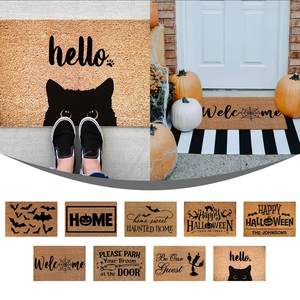 Cartoon Halloween Welcome Mat Print Doormat Anti Slip Floor