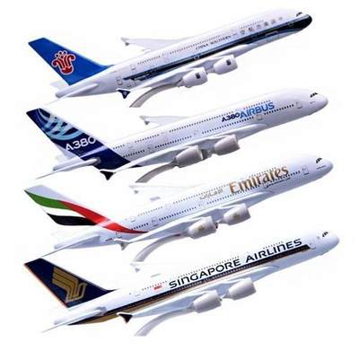 1:400 Plane Models Airbus Boeing 747 A380 Airplane Model