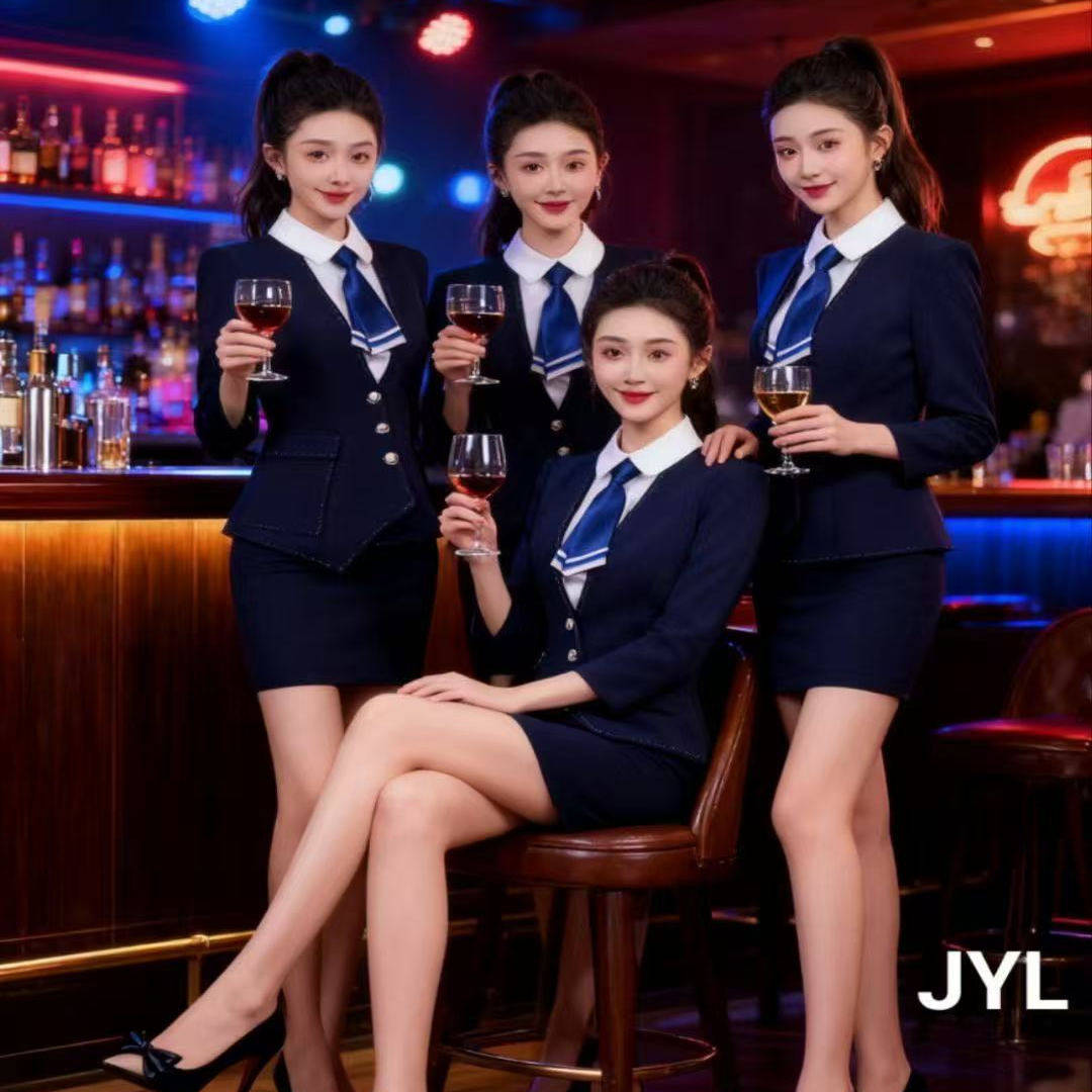 酒吧ktv服务员工作服dj公主少爷制服酒店前台足浴技师套装工作服