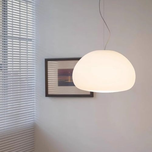 北欧Fluid流光中古餐厅吊灯玻璃客厅书房卧室床头设计师奶油云朵