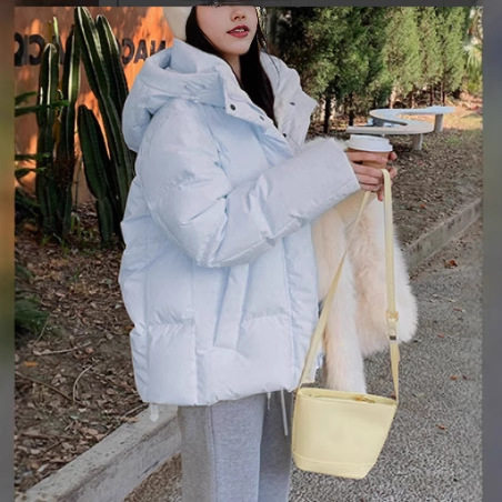 羽绒服女2025新款泡芙短款白鸭绒冬季外套时尚高级感女超好看保暖