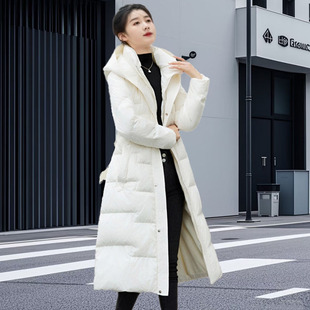 羽绒服女高品质冬季女装新款中长款鸭绒保暖显瘦外套防风抗寒时尚