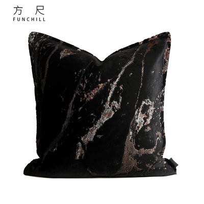 柔软细腻意式轻奢沙发割绒靠垫