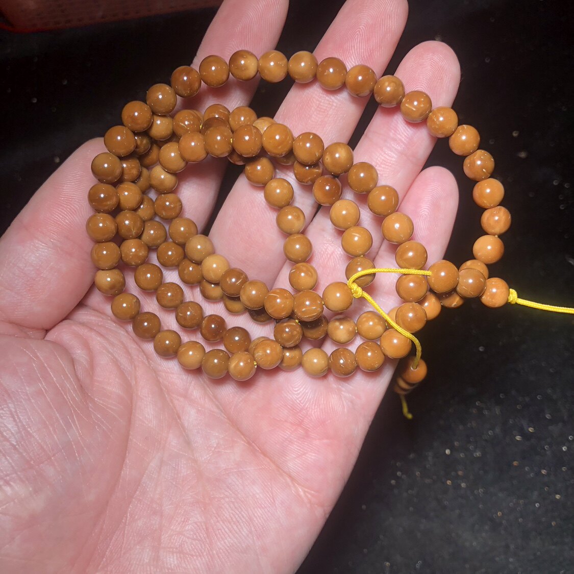 库克手串圆珠6mm108颗男女款菩提文玩佛珠念珠项链手持收藏饰品