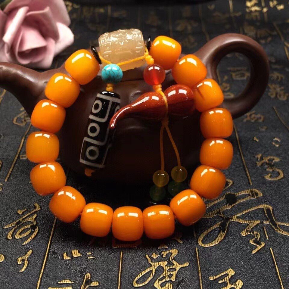 正宗黄金甲手串天然山龟甲壳桶珠手串男女士手链招财饰品文玩链子