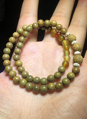 檀木手链国风复古手串富甲天下串珠中式小众民族情侣礼物