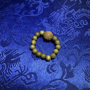 精品绿檀木4mm素圈小指环戒指精雕刻铜钱多多木雕小礼品文玩