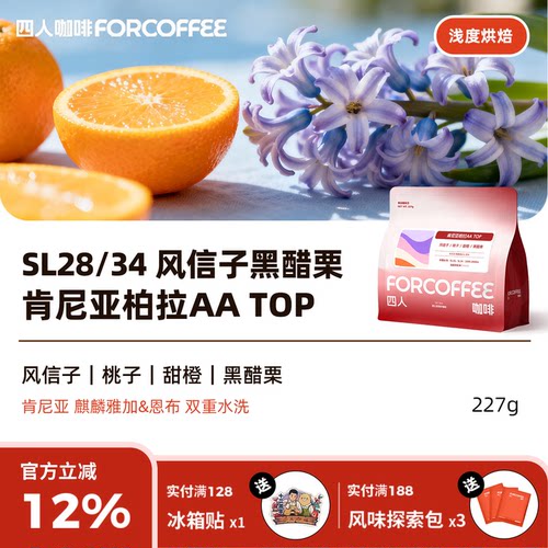 四人肯尼亚柏拉AATOP手冲咖啡豆