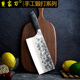 楚家刀炮弹壳钢刀手工锻打家用剁肉菜刀厨师斩切金门切片刀具大全