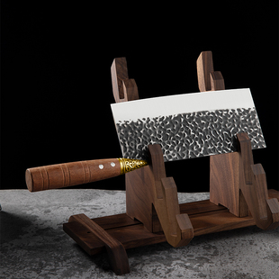 楚家刀 龙泉菜刀家用切片刀锻打厨师专用切肉刀具厨房炮弹钢刀