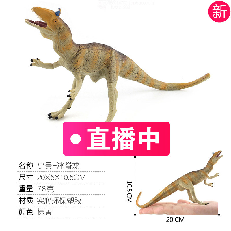 实心侏罗纪恐龙冰脊龙 埃尔维斯龙 冰棘龙 冻角龙 冰冠龙模型玩具