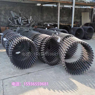 软管抽粮机专用叶片 锰钢无轴绞龙 吸粮机配件弹簧软管厂家