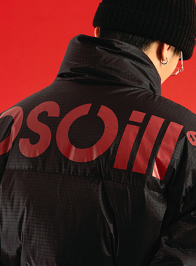 OSCill日系复古潮牌男女立领加厚保暖御寒宽松百搭鸭绒羽绒服外套