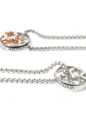 钛钢吊坠项链配饰挂件情侣礼物