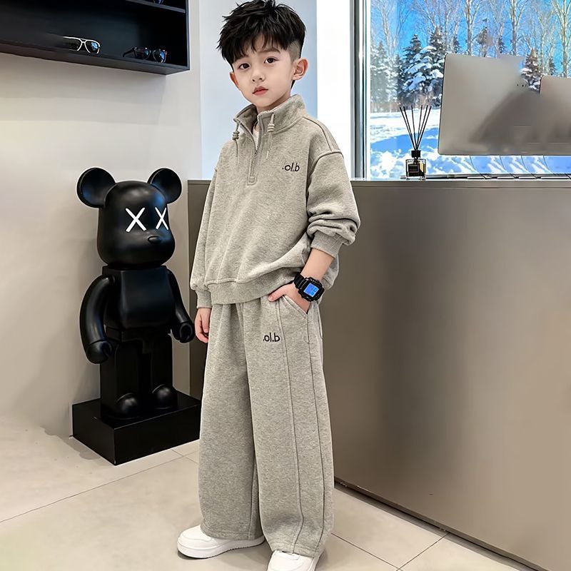 2026春秋男童潮酷卫衣卫裤套装
