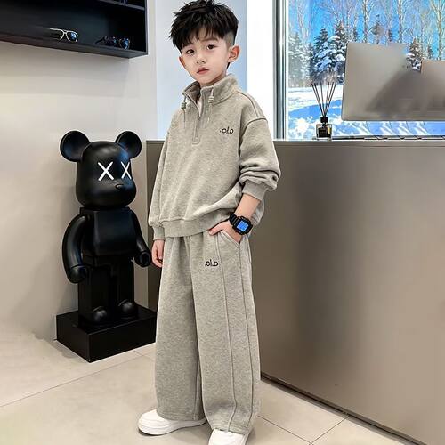2026春秋男童潮酷卫衣卫裤套装